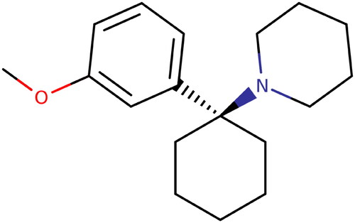 Figure 1. 3-Methoxyphencyclidine (3-MeO-PCP) chemical structure.