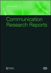 Cover image for Communication Research Reports, Volume 34, Issue 2, 2017