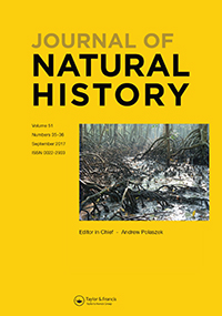 Cover image for Journal of Natural History, Volume 51, Issue 35-36, 2017
