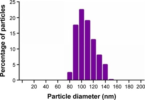 Figure 1 Data related to size distribution of silica-coated gold nanoparticles.