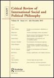 Cover image for Critical Review of International Social and Political Philosophy, Volume 10, Issue 1, 2007