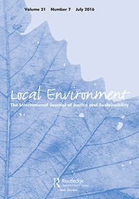 Cover image for Local Environment, Volume 21, Issue 7, 2016
