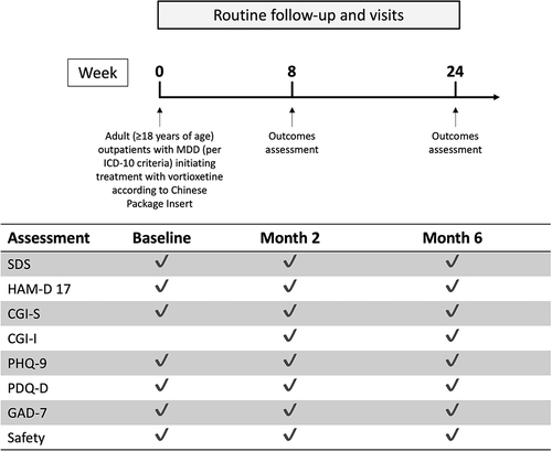 Figure 1 Study design and assessments.