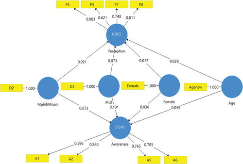 Figure 1. PLS algorithm-derived model.