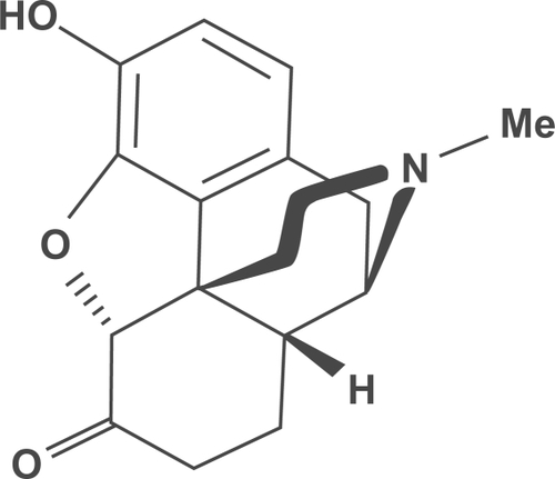 Figure 1 Chemical structure of hydromorphone.