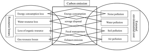Figure 3. Coupling relationship between binary framework and carbon emissions.