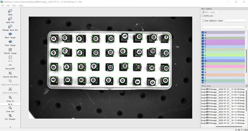 Figure 4. The tool LabelImg to label steel stamping characters.