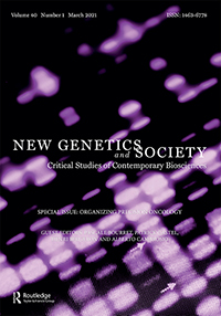 Cover image for New Genetics and Society, Volume 40, Issue 1, 2021