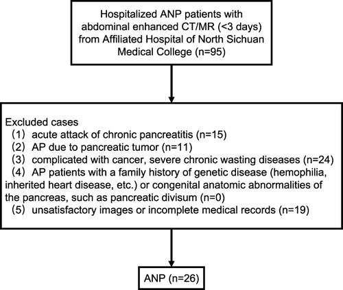 Figure 1 Flowchart of ANP patients’ recruitment.