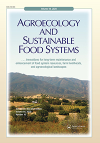 Cover image for Agroecology and Sustainable Food Systems, Volume 44, Issue 10, 2020