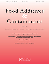 Cover image for Food Additives & Contaminants: Part A, Volume 34, Issue 10, 2017
