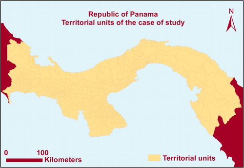 Figure 1. Territorial units of the Republic of Panama.