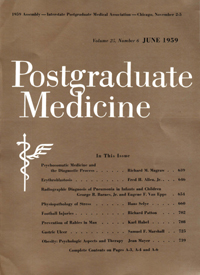 Cover image for Postgraduate Medicine, Volume 25, Issue 6, 1959