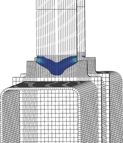 Figure 22. T-1 Plastic strain distribution.