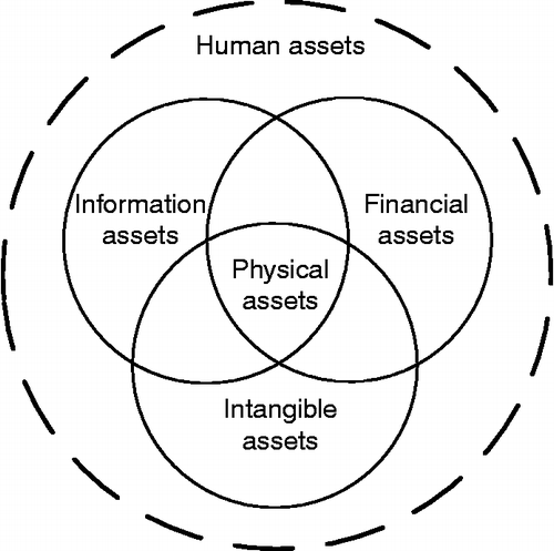 Figure 3 Physical industrial plant assets in relation to other critical assets in an asset-centric organisation.