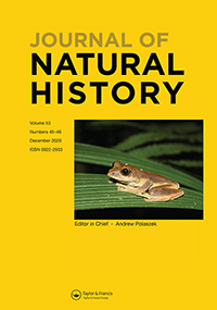 Cover image for Journal of Natural History, Volume 53, Issue 45-46, 2019
