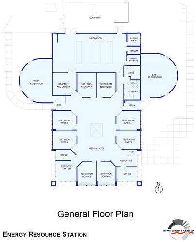 Fig. 13 Energy Resource Station floor plan.