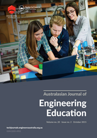 Cover image for Australasian Journal of Engineering Education, Volume 20, Issue 2, 2015