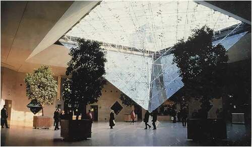 Figure 11. Transparent glass in Louvre Pyramid (Source: Jianmin Huang, 1996)