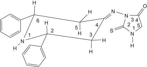 Figure 1.  Chair conformation for compound 31.
