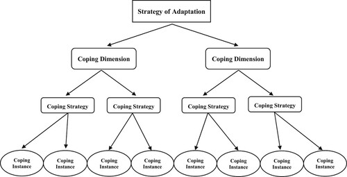 Figure 1. Conceptualisation of the structure of coping. Adapted from Skinner et al. (Citation2003).