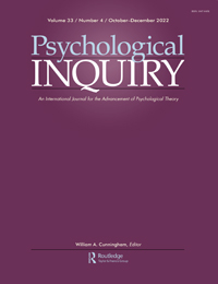 Cover image for Psychological Inquiry, Volume 33, Issue 4, 2022