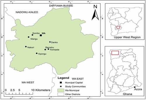 Figure 1. Study area within the regional and national context.