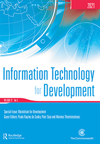 Cover image for Information Technology for Development, Volume 27, Issue 3, 2021