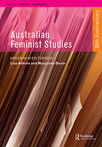 Cover image for Australian Feminist Studies, Volume 31, Issue 90, 2016