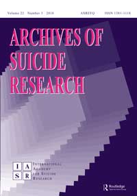 Cover image for Archives of Suicide Research, Volume 22, Issue 3, 2018