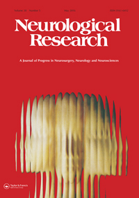 Cover image for Neurological Research, Volume 38, Issue 5, 2016