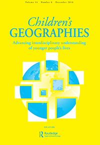 Cover image for Children's Geographies, Volume 14, Issue 6, 2016