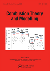 Cover image for Combustion Theory and Modelling, Volume 26, Issue 1, 2022