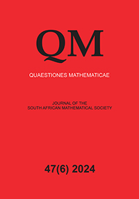 Cover image for Quaestiones Mathematicae, Volume 47, Issue 6, 2024
