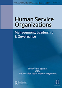 Cover image for Human Service Organizations: Management, Leadership & Governance, Volume 43, Issue 5, 2019