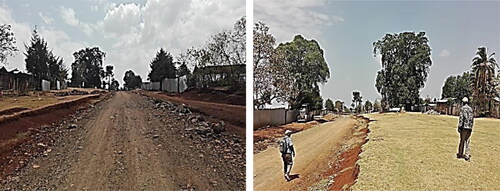 Figure 11. Features degraded Jefore road network and ecosystem services for landscape intrusions in Quqe village (Photos taken by the corresponding author, March 2019).