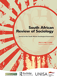 Cover image for South African Review of Sociology, Volume 51, Issue 1, 2020