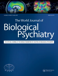 Cover image for The World Journal of Biological Psychiatry, Volume 24, Issue 8, 2023