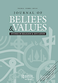 Cover image for Journal of Beliefs & Values, Volume 44, Issue 2, 2023
