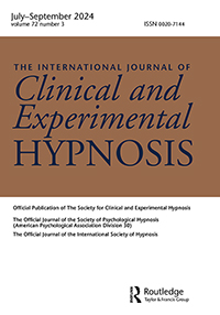 Cover image for International Journal of Clinical and Experimental Hypnosis, Volume 72, Issue 3, 2024