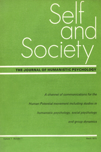 Cover image for Self & Society, Volume 1, Issue 1, 1973