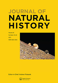 Cover image for Journal of Natural History, Volume 55, Issue 19-20, 2021