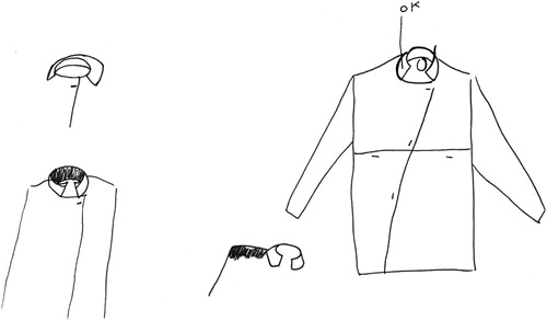 Figure 6. Jane's second idea and three collars.