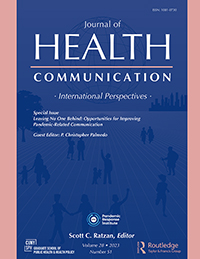 Cover image for Journal of Health Communication, Volume 28, Issue sup1, 2023