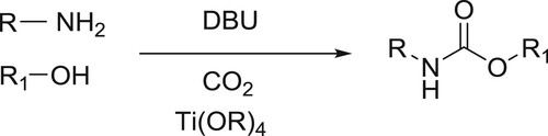 Scheme 30. Synthesis of N-substituted carbamic acid esters.