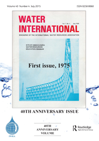 Cover image for Water International, Volume 40, Issue 4, 2015