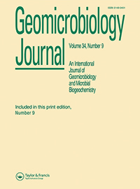 Cover image for Geomicrobiology Journal, Volume 34, Issue 9, 2017