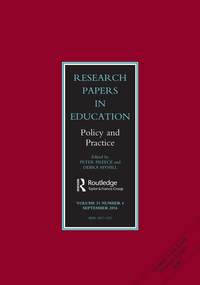 Cover image for Research Papers in Education, Volume 31, Issue 4, 2016