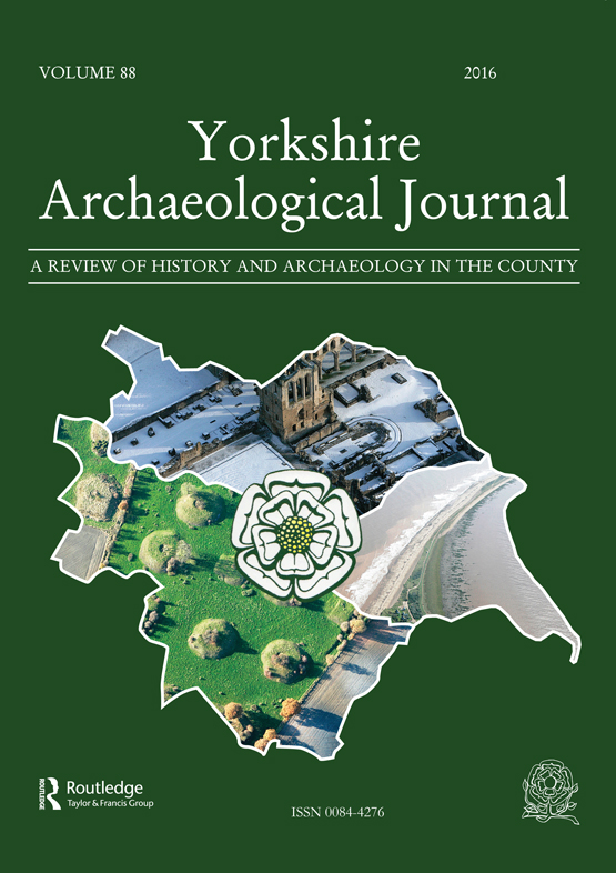 Cover image for Yorkshire Archaeological Journal, Volume 88, Issue 1, 2016