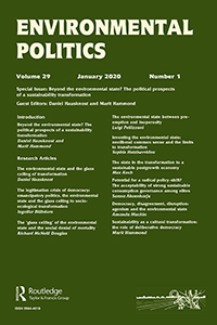 Cover image for Environmental Politics, Volume 29, Issue 1, 2020